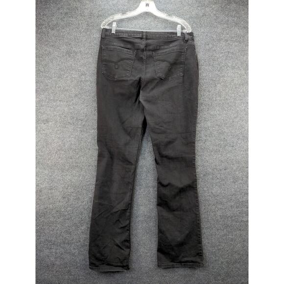 Womens Riders By Lee Midrise Bootcut Jeans Size 14L Black Cotton Blend - Picture 2 of 10